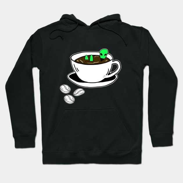 Aliens and your favorite coffee Hoodie by KENG 51